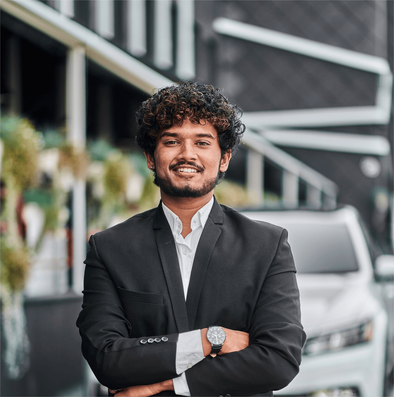 Business team discussing financial services